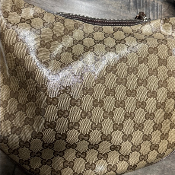 Gucci Brown Monogram Canvas Hobo Bag - Picture 13 of 15